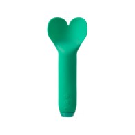 Je Joue Amour Vibrador Bullet Fluttering - Punta Corazón - Verde Esmeralda