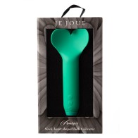 Je Joue Amour Vibrador Bullet Fluttering - Punta Corazón - Verde Esmeralda