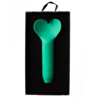 Je Joue Amour Vibrador Bullet Fluttering - Punta Corazón - Verde Esmeralda