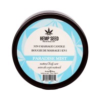 Earthly Body Hemp Seed 3-in-1 Massage Candle 6 oz Paradise Mist