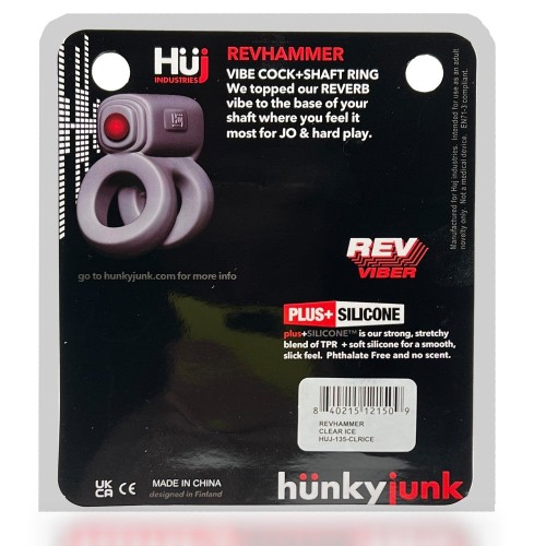 Hunkyjunk Revhammer Vibrating Cock Ring for Intense Pleasure