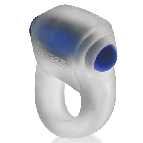 Anillo para el pene Hunkyjunk Revring con vibrador Bullet Clear Ice