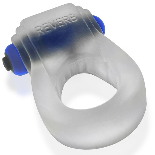 Anillo para el pene Hunkyjunk Revring con vibrador Bullet Clear Ice