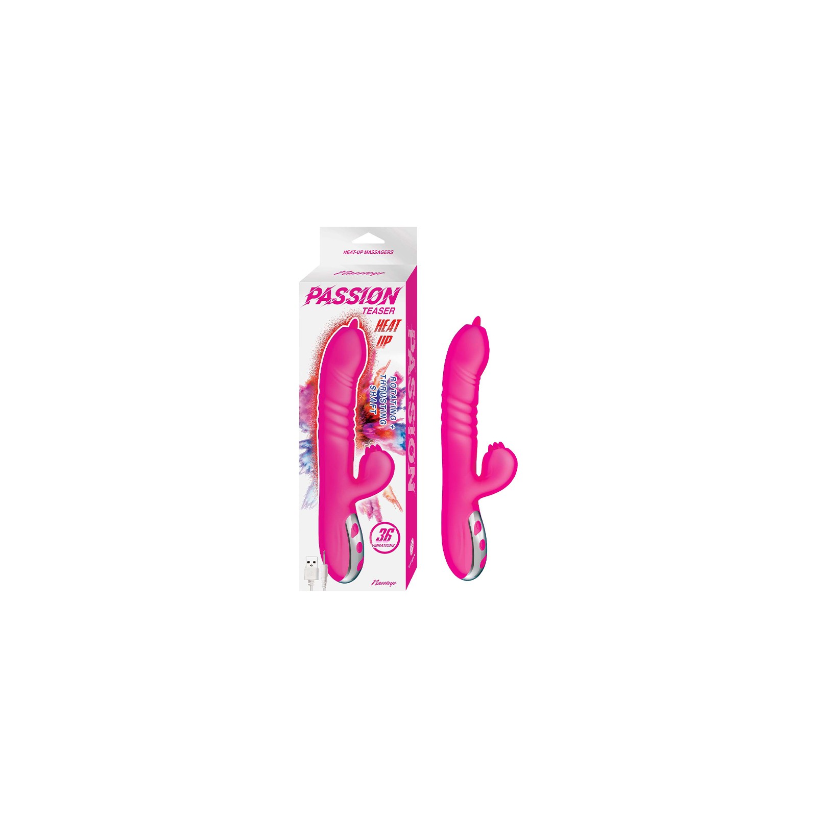 Passion Teaser Heat Up Dual Stimulator Pink