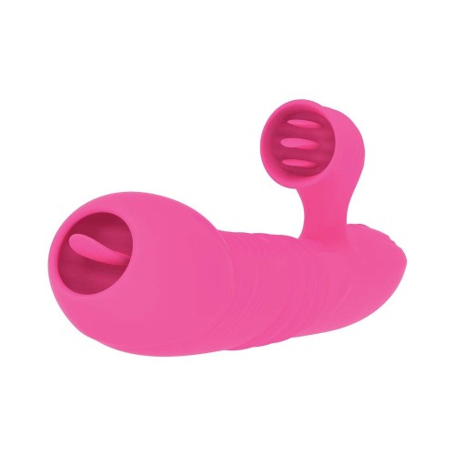 Passion Grabber Heat Up Dual Stimulator Pink