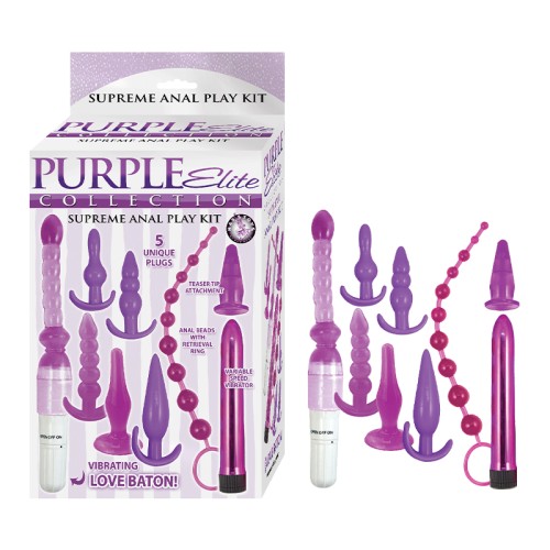 Kit Supremo de Juego Anal Purple Elite Collection