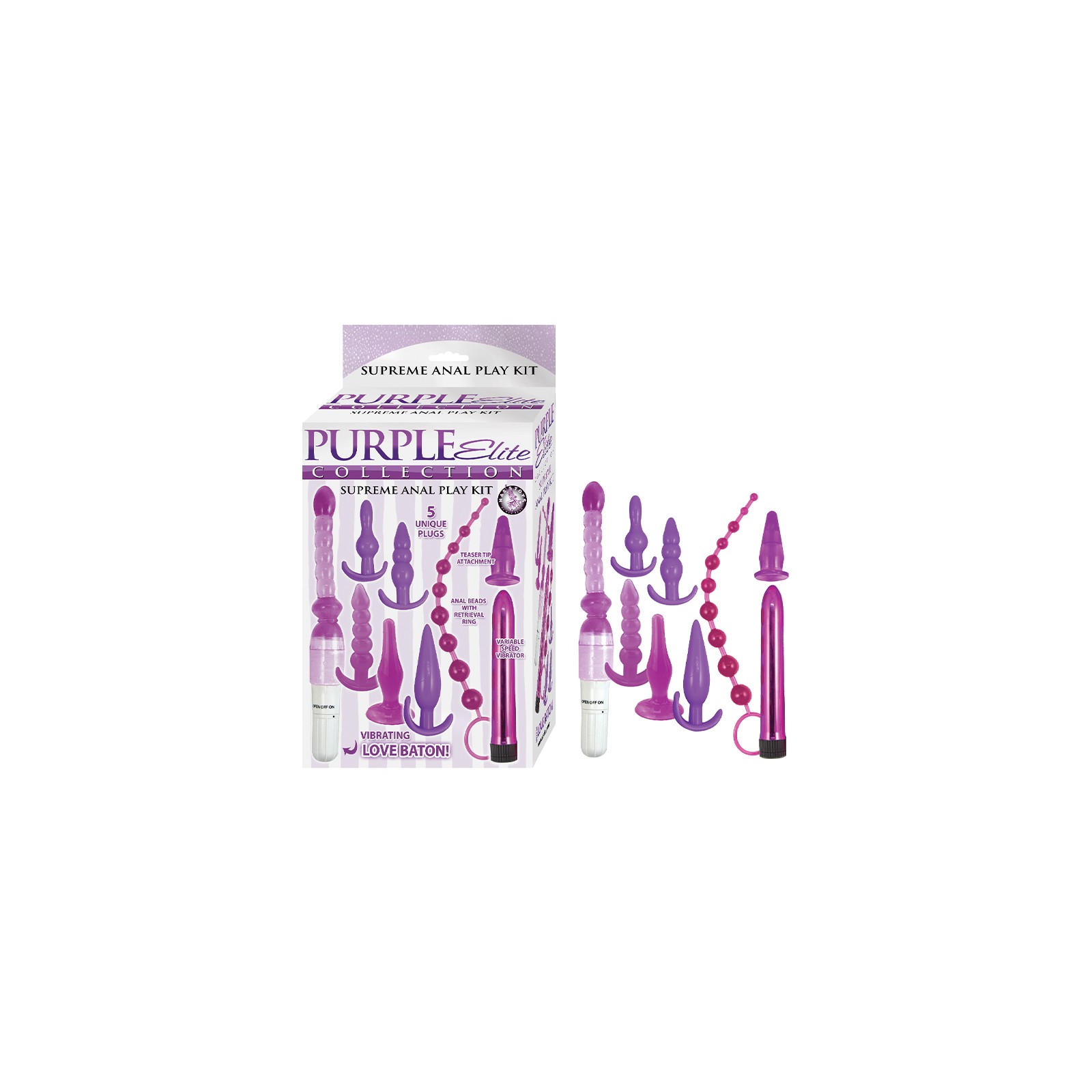 Kit Supremo de Juego Anal Purple Elite Collection