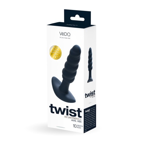 Plug Anal Vibrante Recargable VeDO Twist