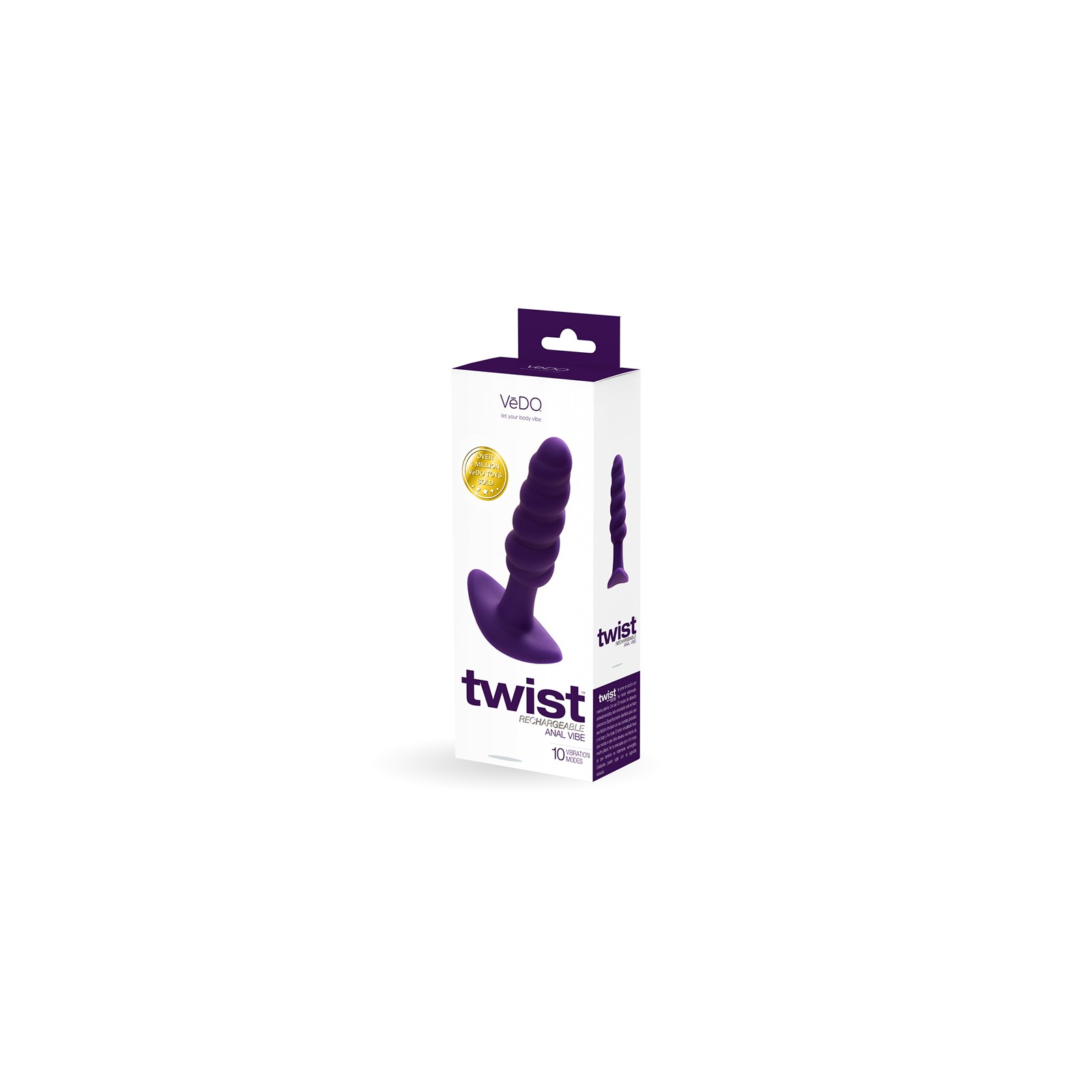 VeDO Twist Plug Anal Vibrante Silicona