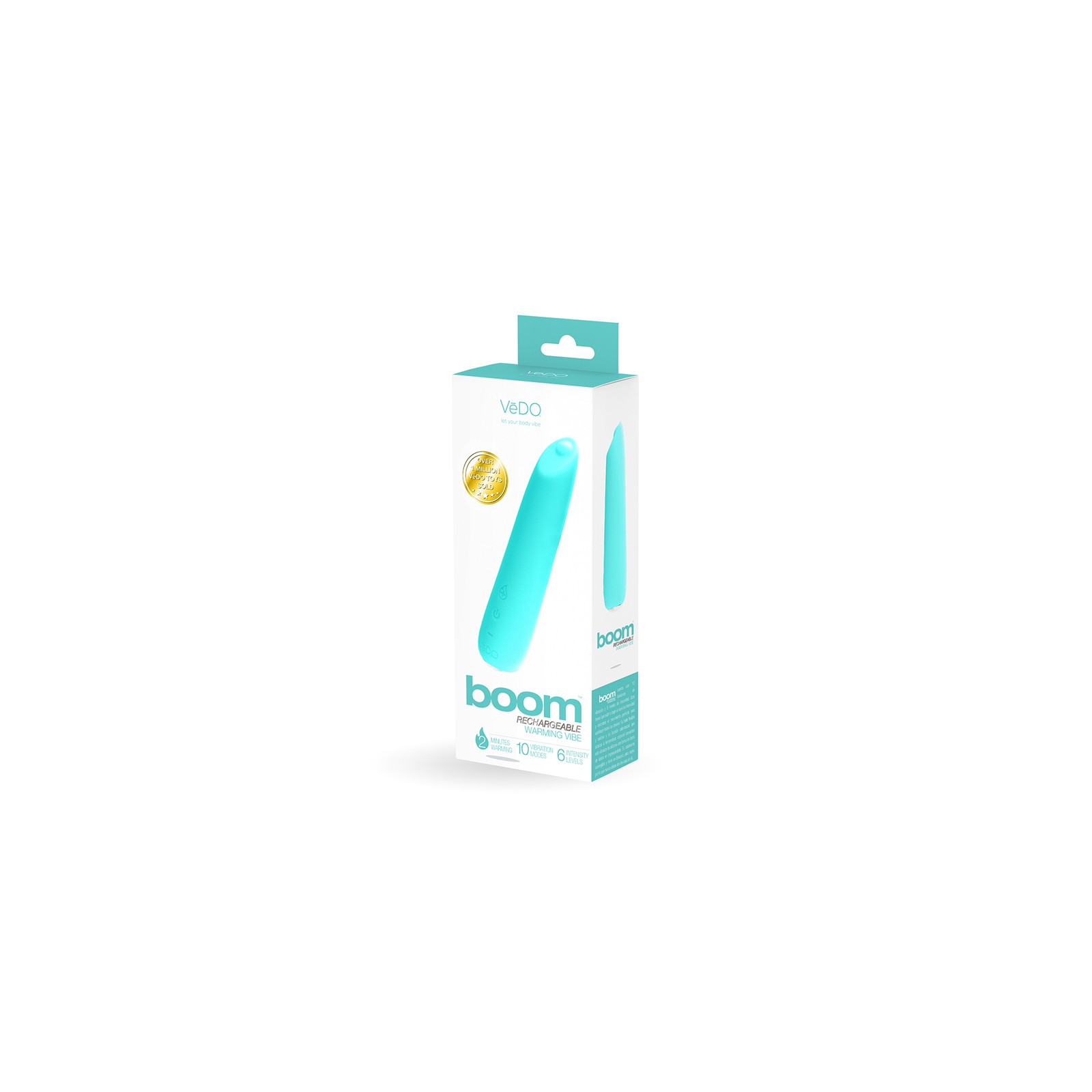 VeDO Boom Rechargeable Warming Slimline Vibrator for Pleasure