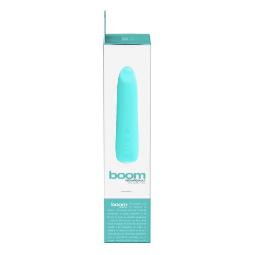 Vibrador Slimline Calentable Recargable VeDO Boom para el Placer