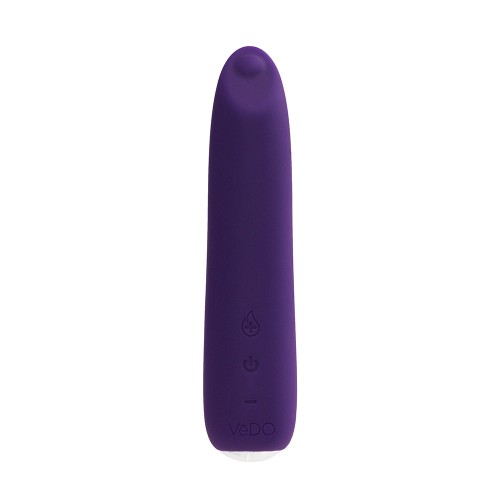 VeDO Boom Vibrador Slimline de Silicona Templada en Púrpura