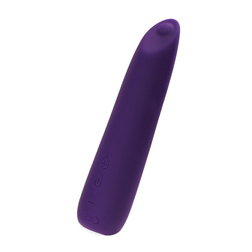 VeDO Boom Vibrador Slimline de Silicona Templada en Púrpura