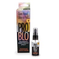 Pro Blo Spray Anestésico de Garganta Profunda Durazno 1 oz.