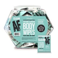 Clean AF Individually Wrapped Body Wipes 96-Piece Display