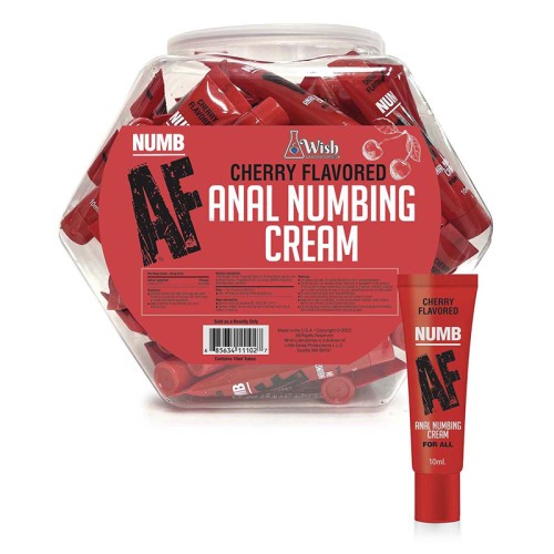 Numb AF Cherry Anal Numbing Cream 65-Pack for Pleasure