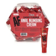 Crema Anal Numbing AF Sabor Cereza 65 Piezas para el Placer