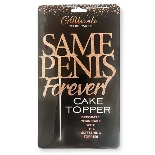 Topper de Tarta Same Penis Forever Glitterati Para Fiestas