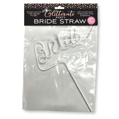 Shop Glitterati Party Bride White Straw