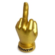 Golden F-U Finger Trophy for Cheeky Recognition