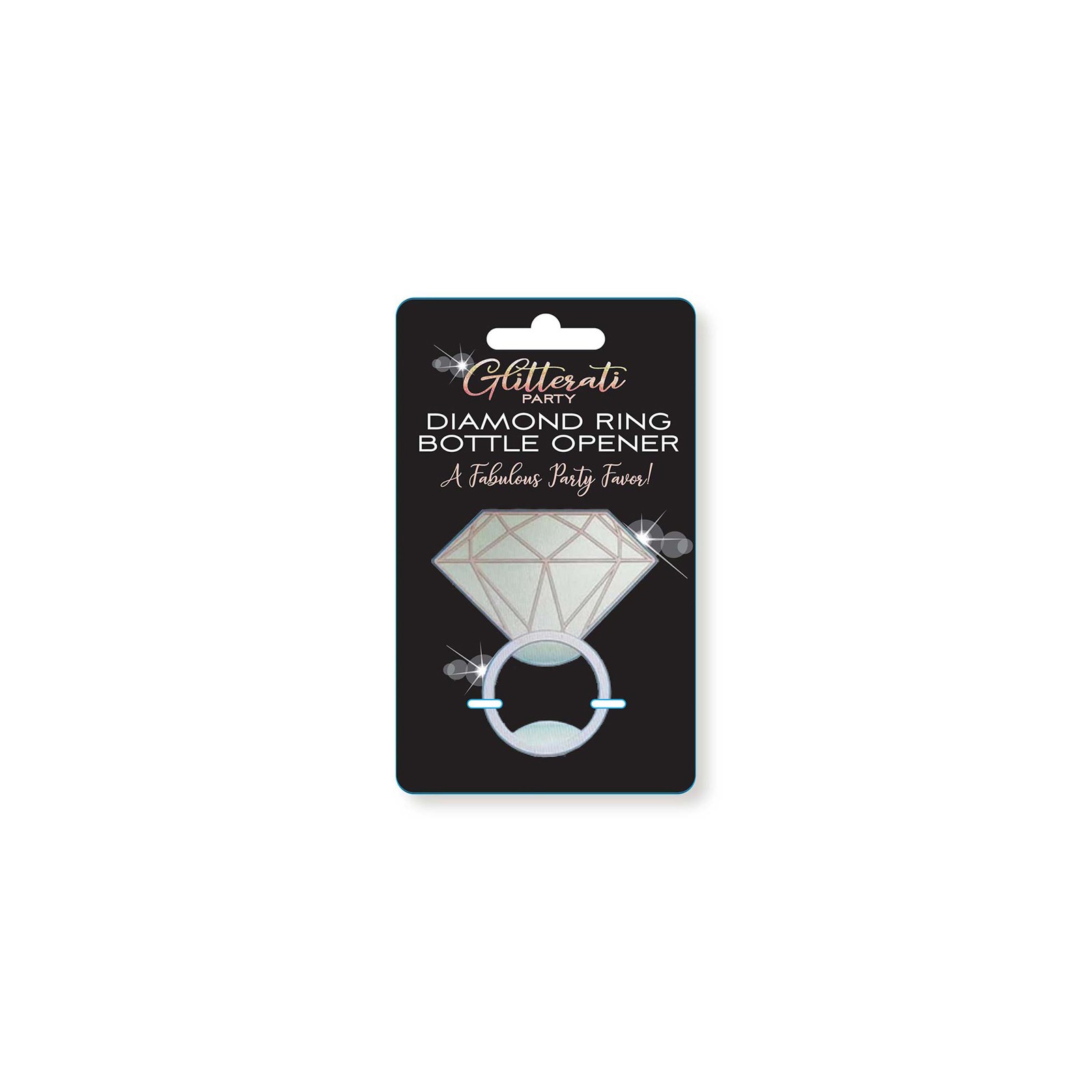 Elegant Glitterati Party Diamond Ring Bottle Opener