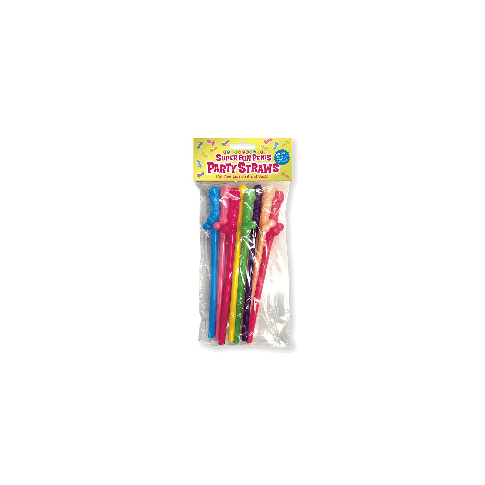 Super Fun Multicolor Penis Party Straws