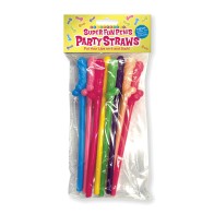 Super Fun Multicolor Penis Party Straws