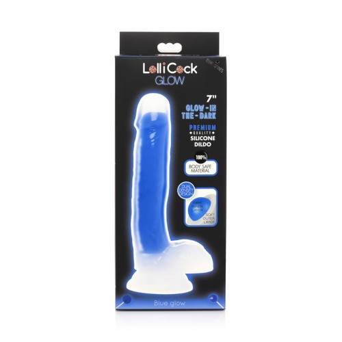 Dildo de Silicona que Brilla en la Oscuridad Lollicock - Placer Soñado