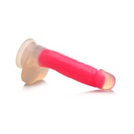 Lollicock Glow-in-the-Dark Silicone Dildo 7 inch Pink