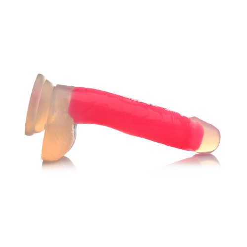 Lollicock Glow-in-the-Dark Silicone Dildo 7 inch Pink