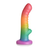 Dildo de Silicona Acanalado Rainbow