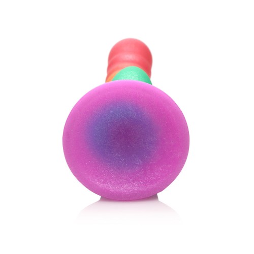 Dildo de Silicona Acanalado Rainbow