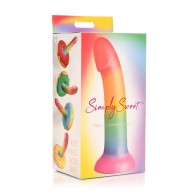 Dildo de Silicona Rainbow Simply Sweet para Placer Único