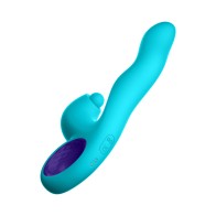 FemmeFunn Klio Vibrador Conejito de Acción Triple Turquesa