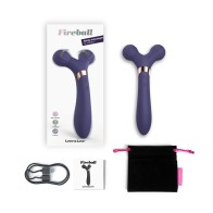 Masajeador y Vibrador de Silicona Doble Love to Love Fireball Recargable Midnight Indigo