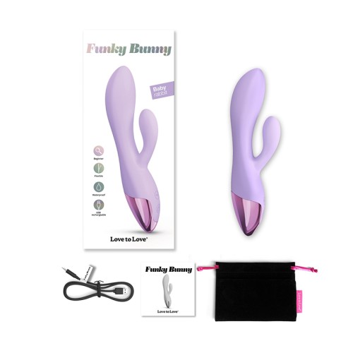 Vibrador Baby Rabbit Funky Bunny para Nuevos Usuarios