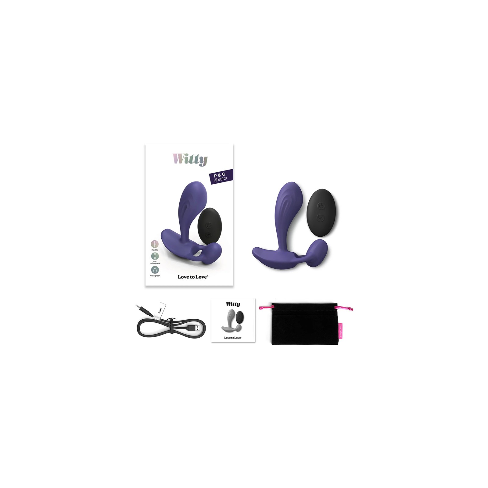 Vibrador Silicona Recargable P & G Midnight Indigo