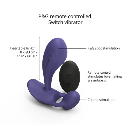 Vibrador Silicona Recargable P & G Midnight Indigo