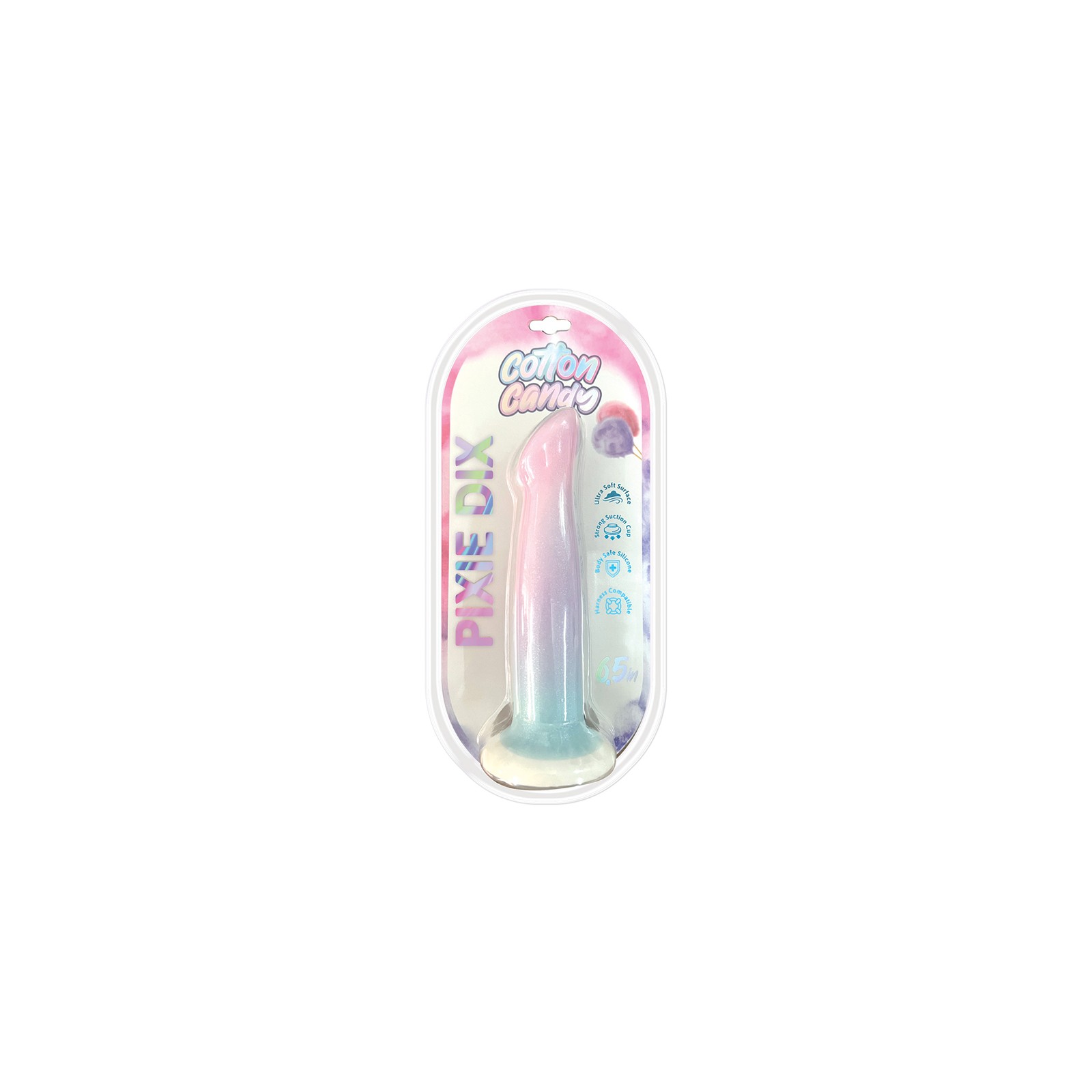 Cotton Candy Pixie Dix 6.5 in. Dildo - Sweet Sensations