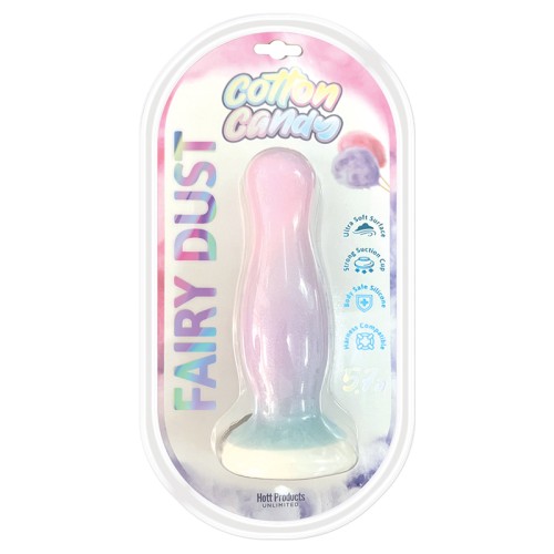 Cotton Candy Fairy Dust Silicone TPE Dildo 5.7 in