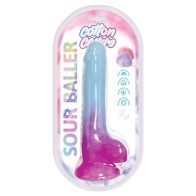 Cotton Candy Sour Baller Silicone Dildo