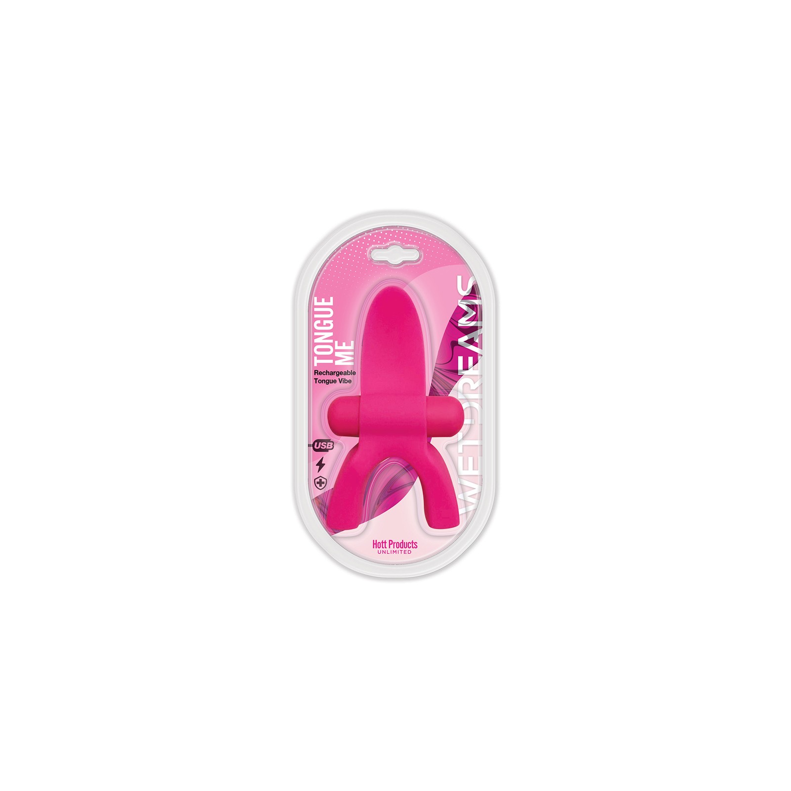 Tongue Me Extreme Rechargeable Mouth Guard Tongue Vibrator Pink