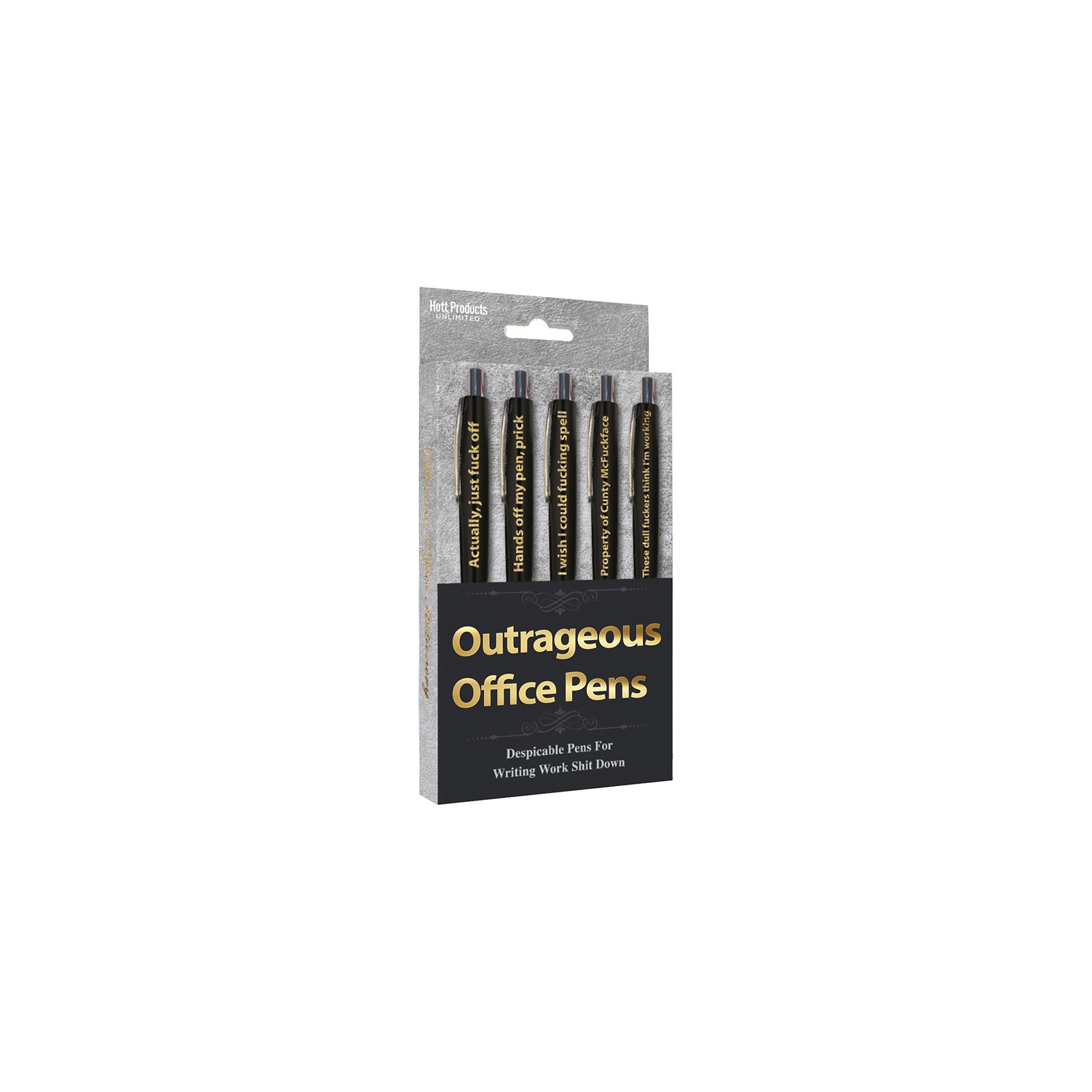 Outrageous Office Pens Set - Write with Humor