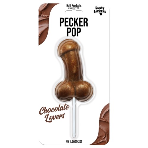 Chupete Pecker Pop Amantes del Chocolate