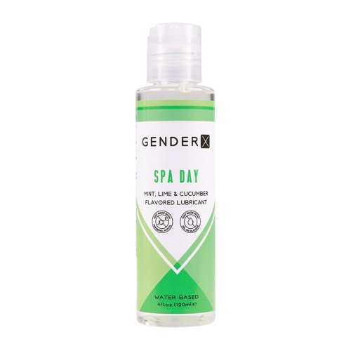 Gender X Spa Day Mint Lime Cucumber Flavored Lubricant 4 oz.