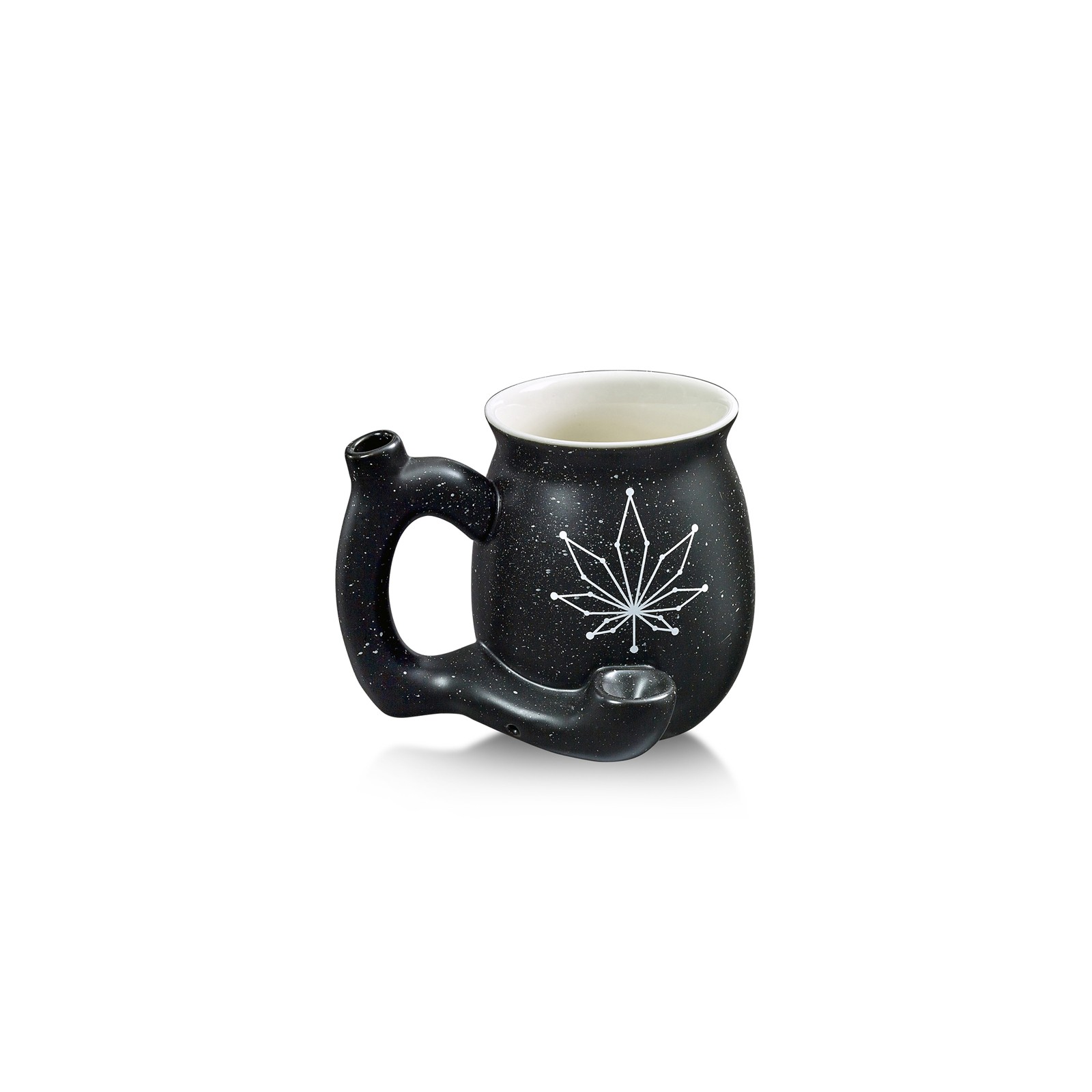 Matte Black Leaf Constellation Roast & Toast Mug