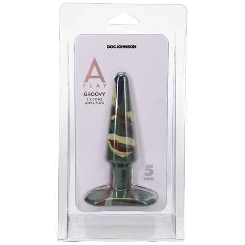 A-Play Groovy Silicone Anal Plug Camouflage