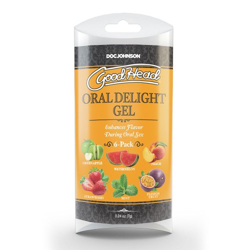 Gel Oral Delight GoodHead Multi-Sabor Paquete de 6