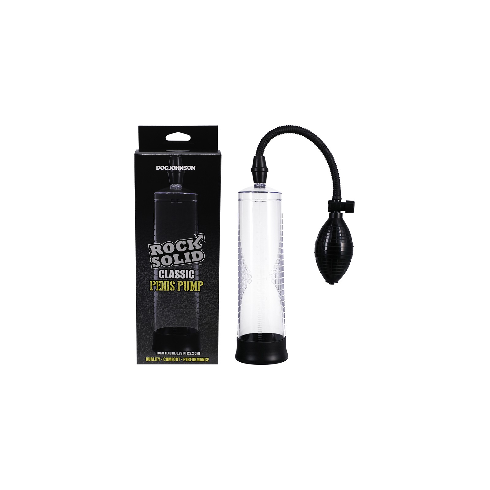 Rock Solid Classic Penis Pump Black Clear