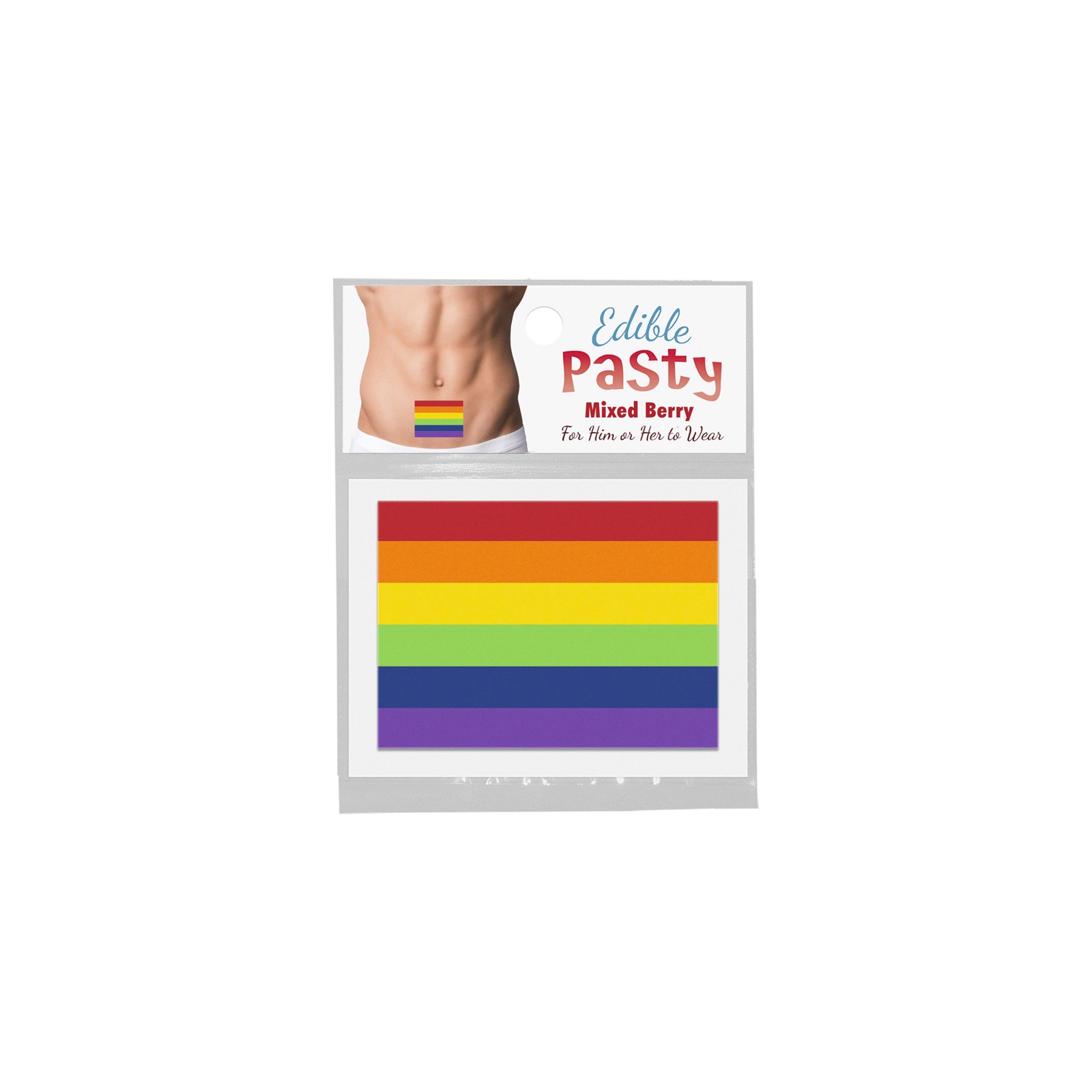 Edible Pride Flag Pasty Mixed Berry